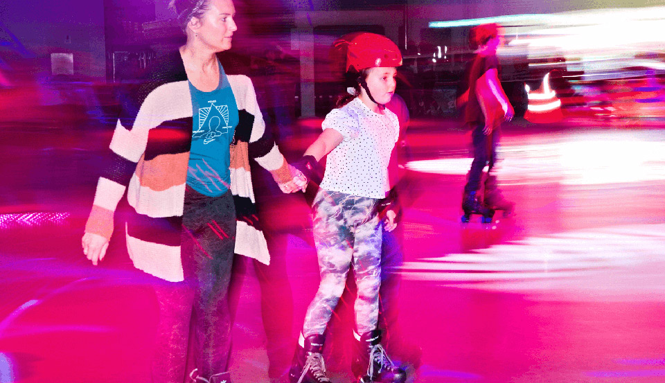 Mom-and-Daughter-skating-fun