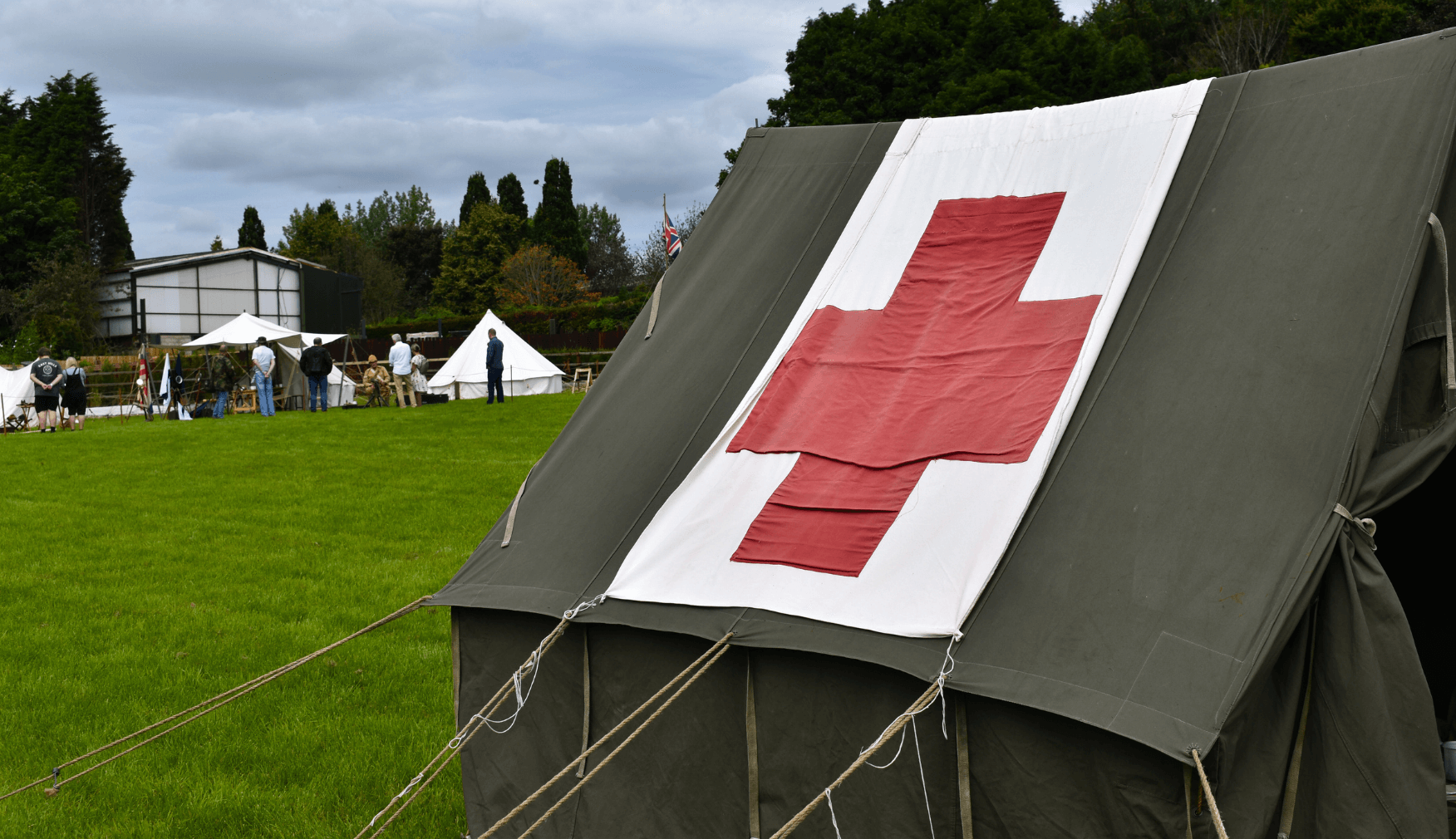 Medic Tent at Rails To Victory