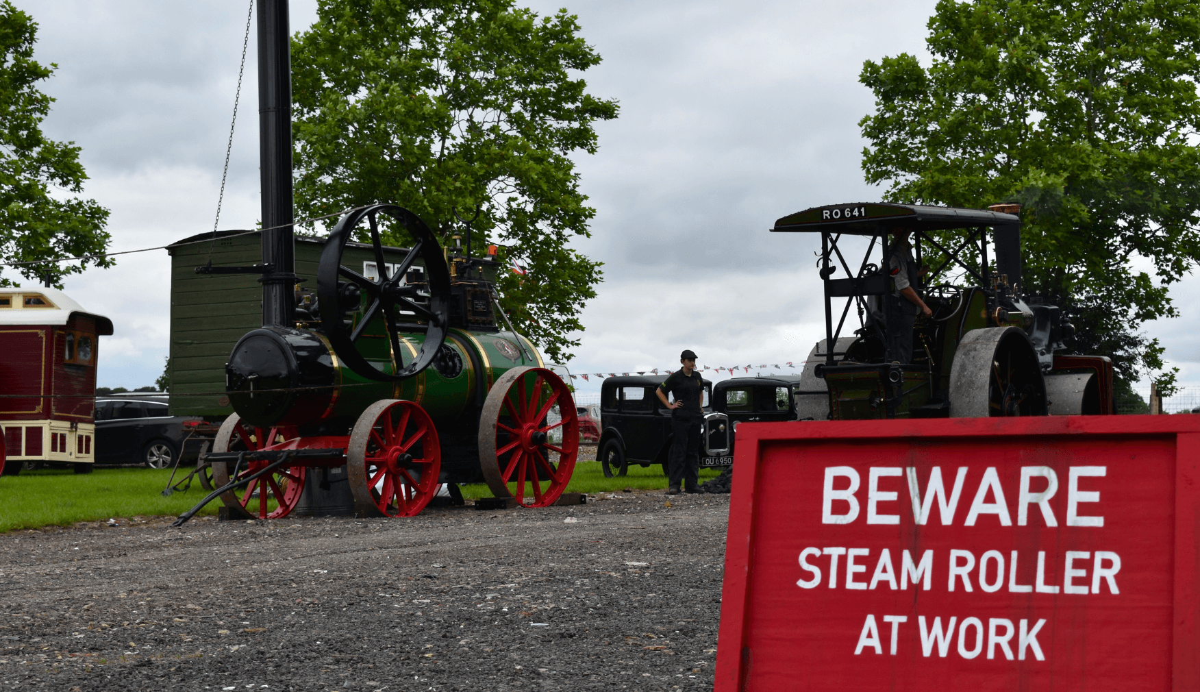 Steam Roller Exhibits at Statfold 1940s