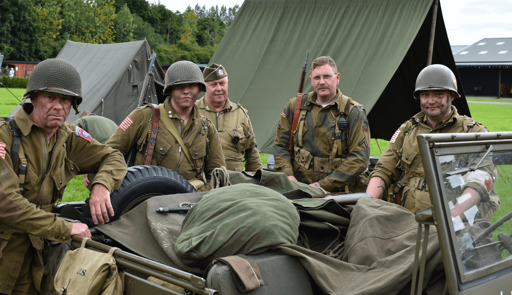 USA Wartime Reenactors at Statfold