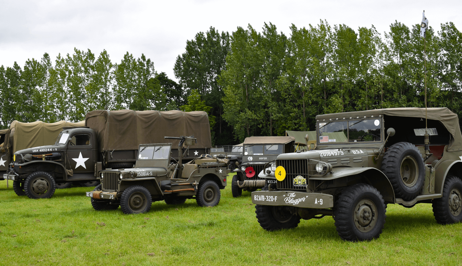 Vehicles at Statfolds Rails to Victory