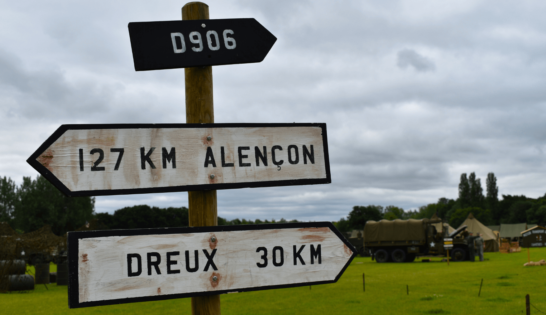 Vintage signs at Rails to Victory Event
