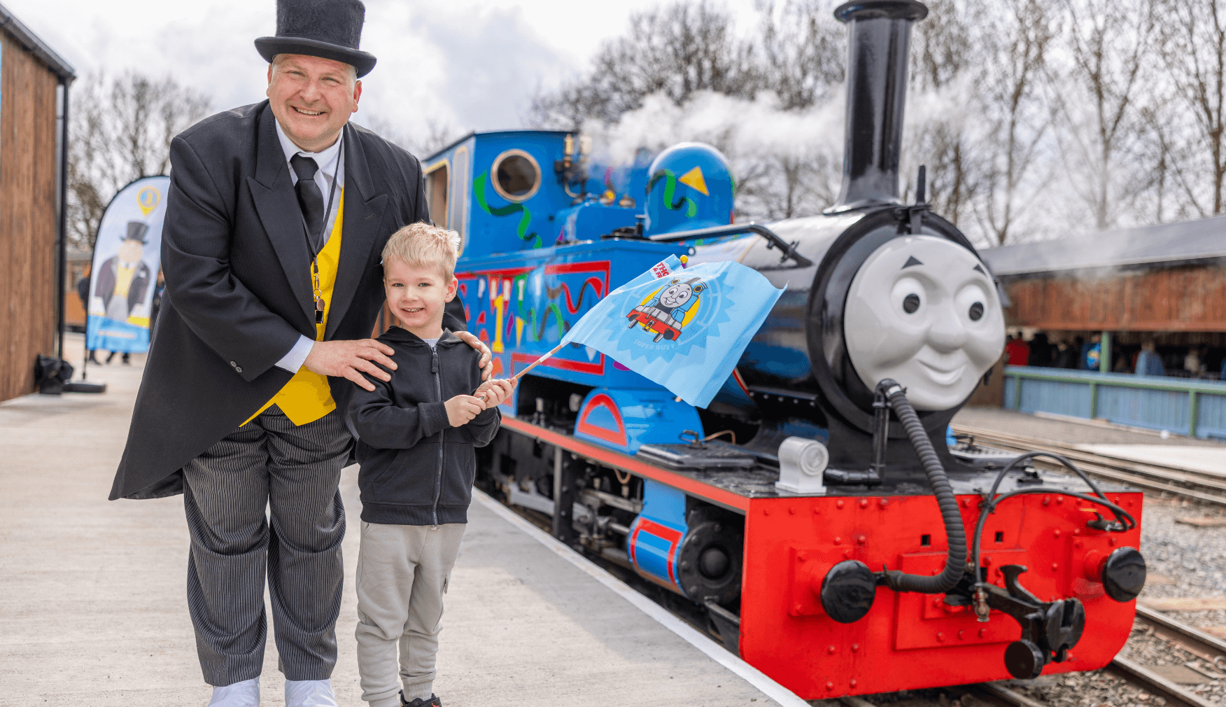 Boy with Thomas and Sir Topham Hatt