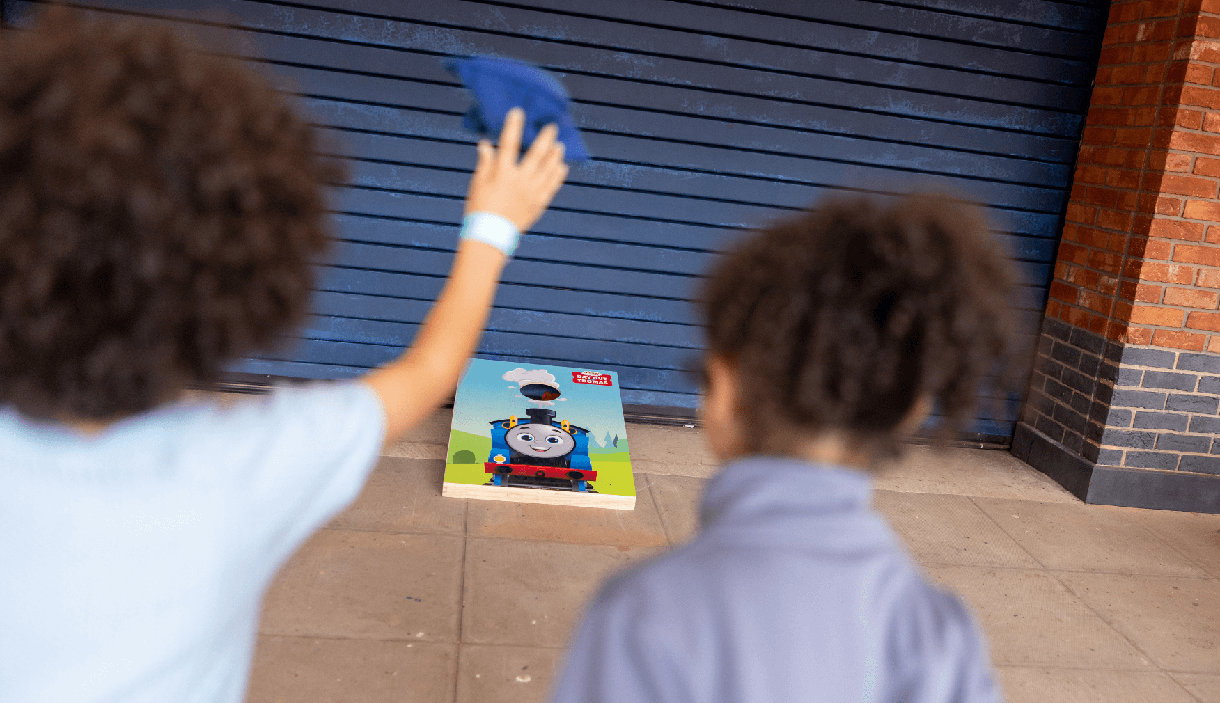 Cornhole Outdoor Game at Statfold Day Out With Thomas