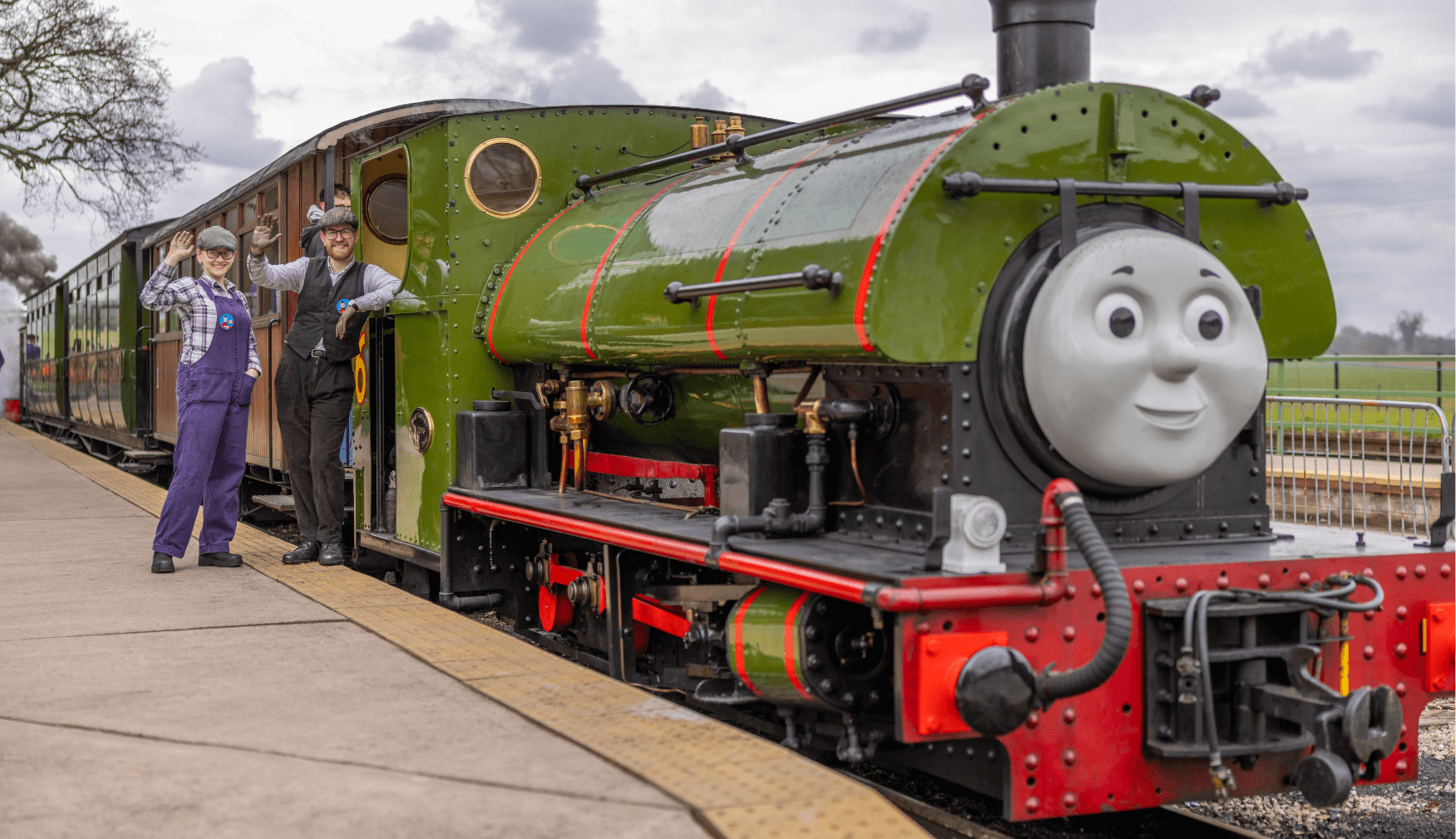 Percy and Train Drivers at Statfold Country Park