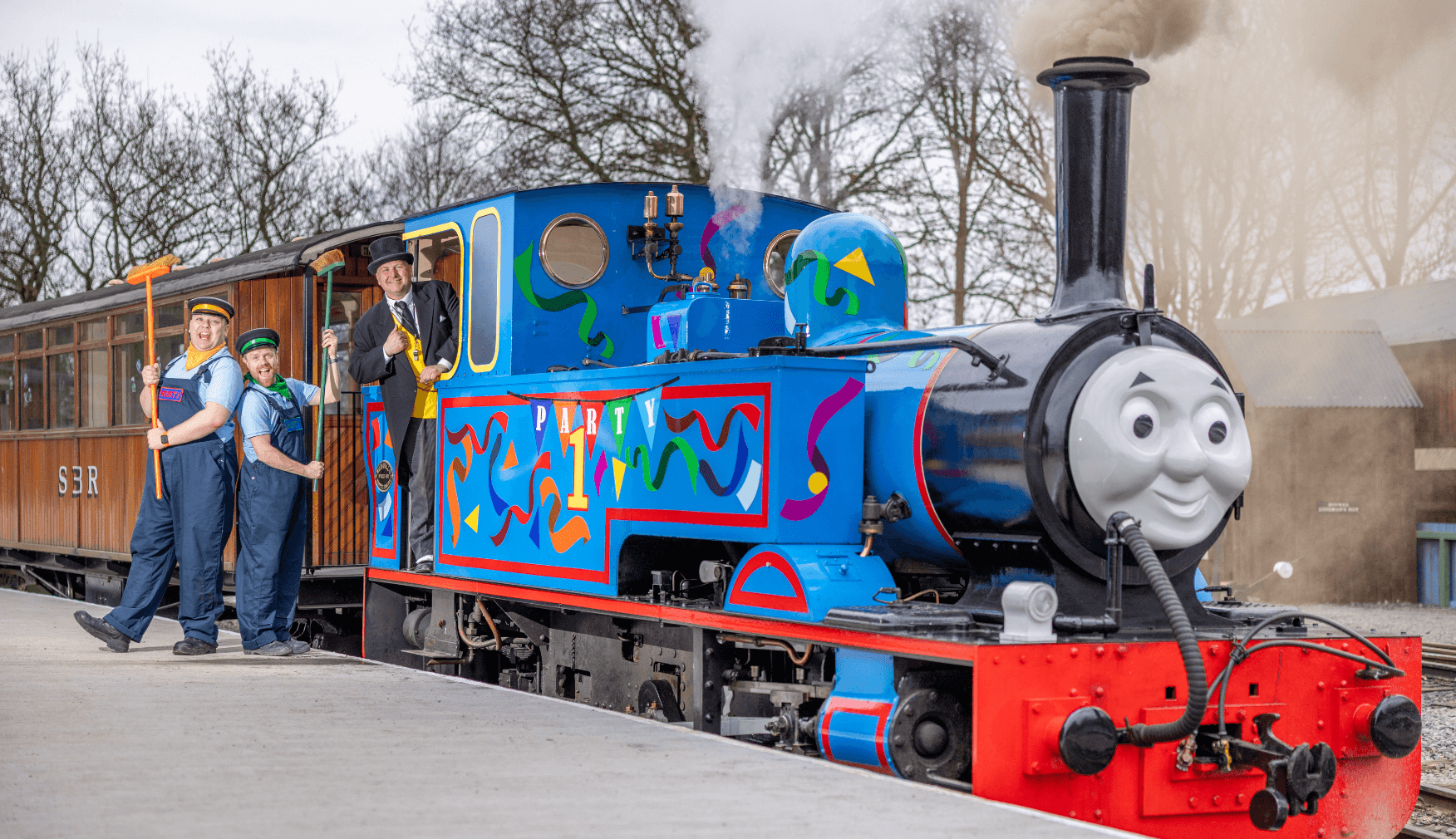 Sir Topham Hatt on Thomas with Rusty and Dusty