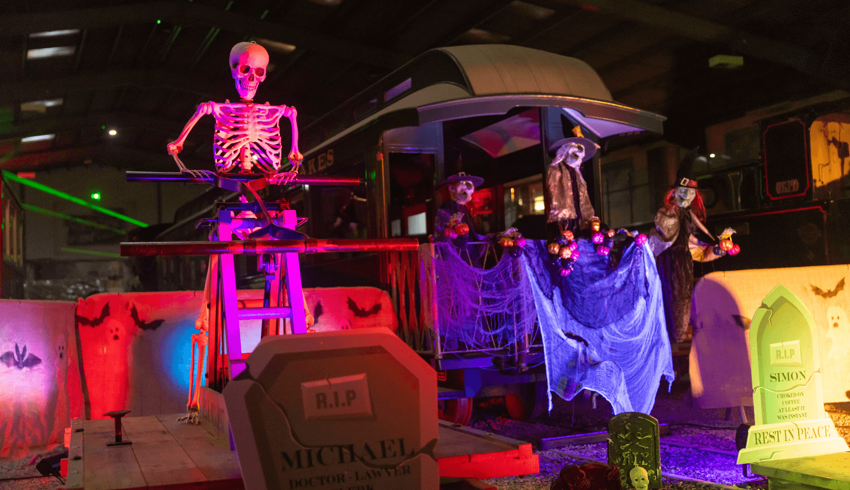 Decorations at Halloween Spooktacular