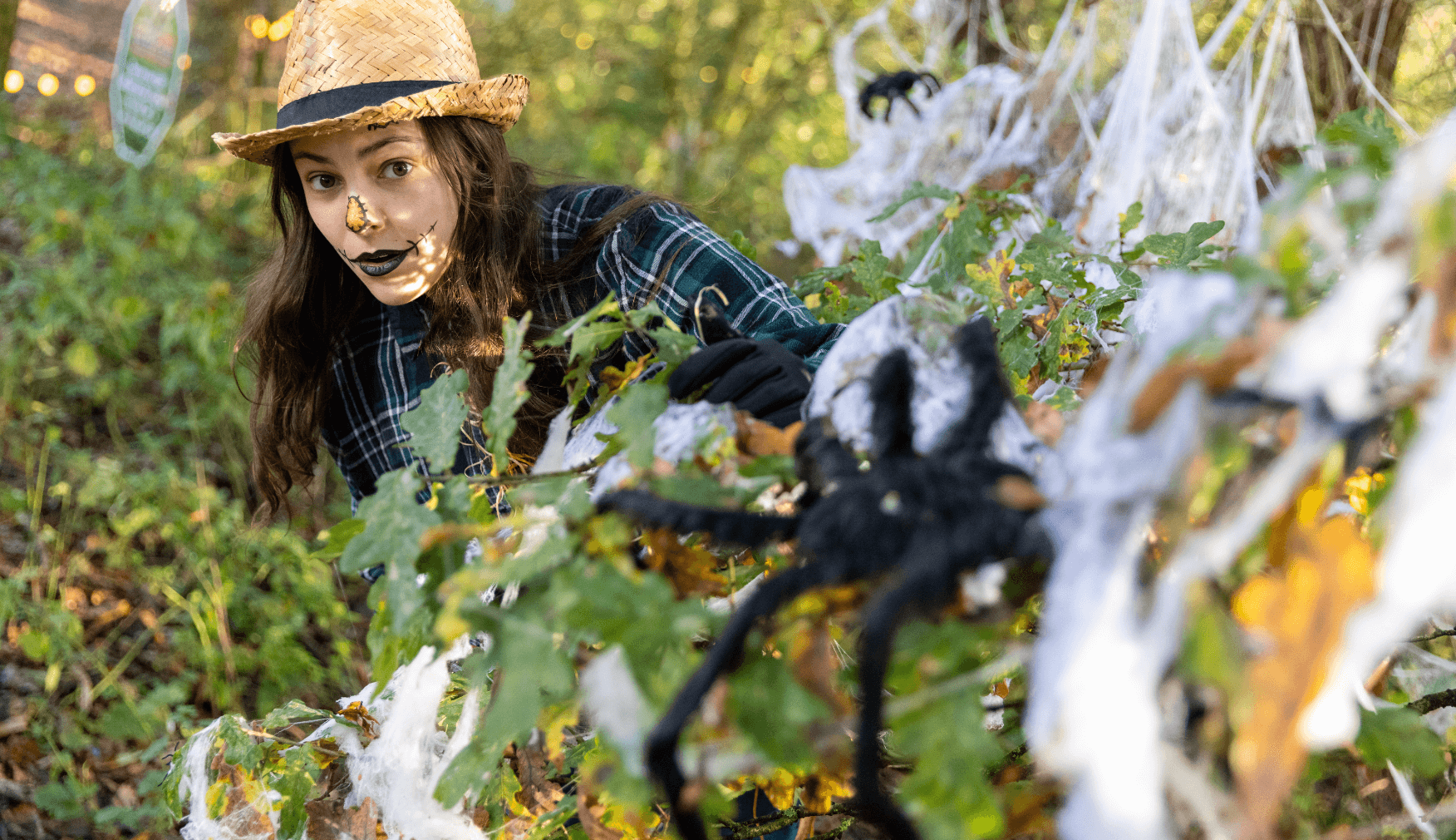 Scarecrow in the woods at Statfold