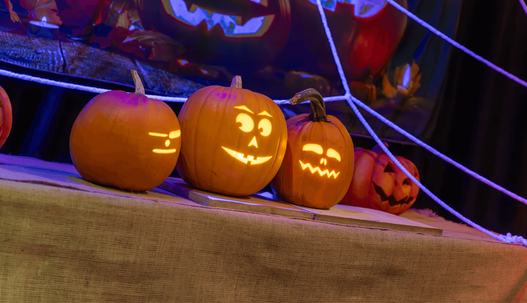 Singing Pumpkins at Halloween Spooktacular Close Up