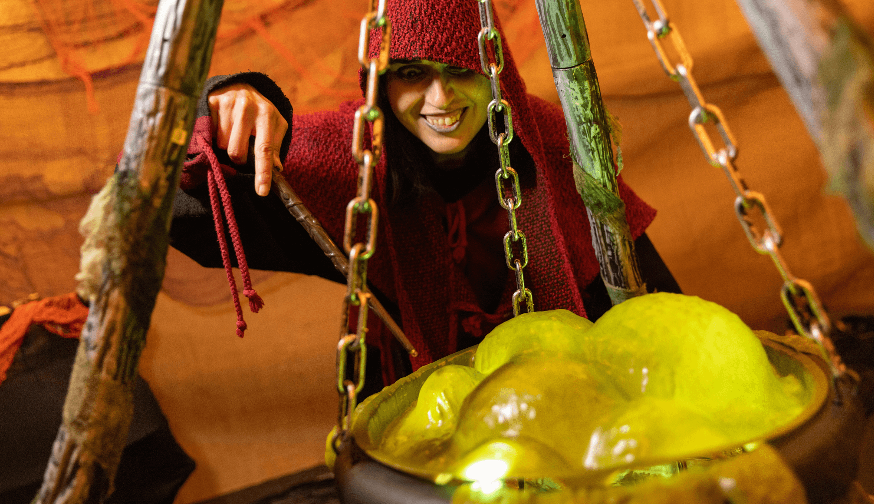 Stirring Witches Potion at Halloween Spooktacular
