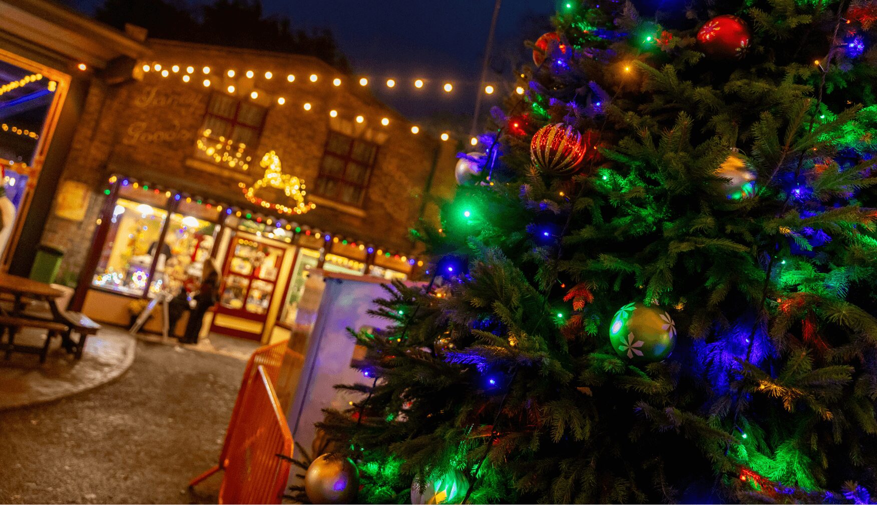 Christmas Tree at Statfold Magical Santa Express