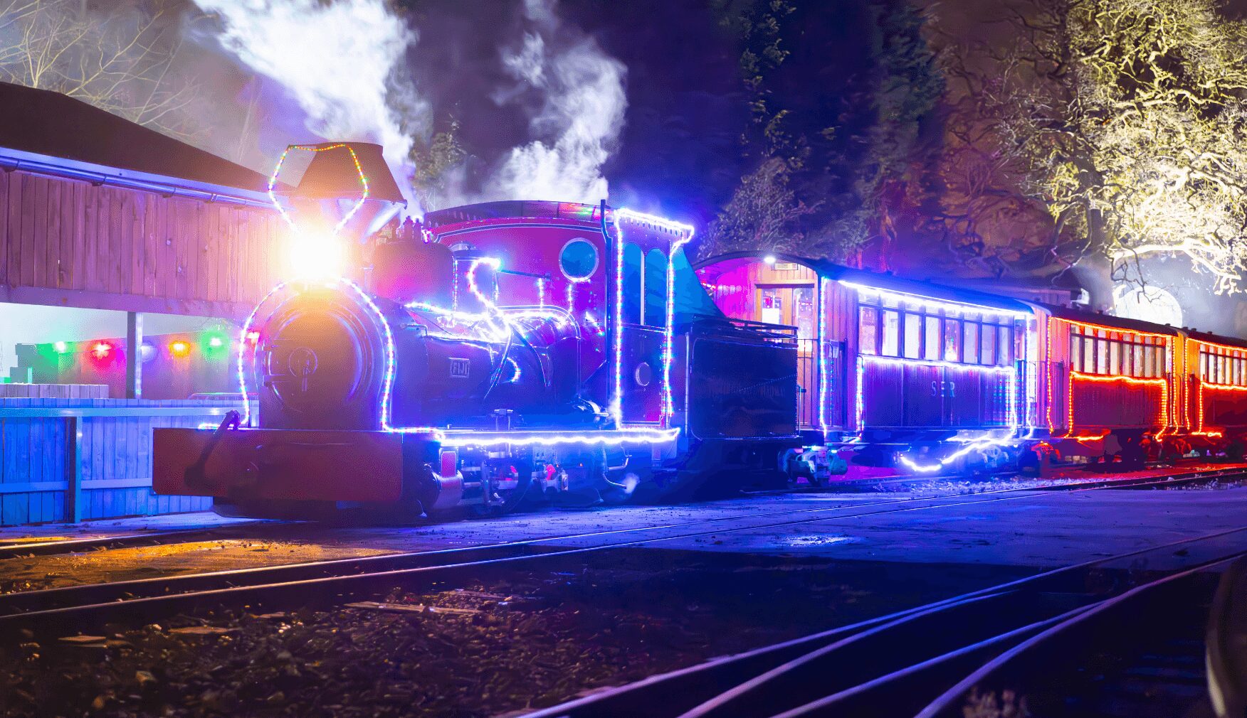 Fiji lit up at Statfolds Magical Santa Express