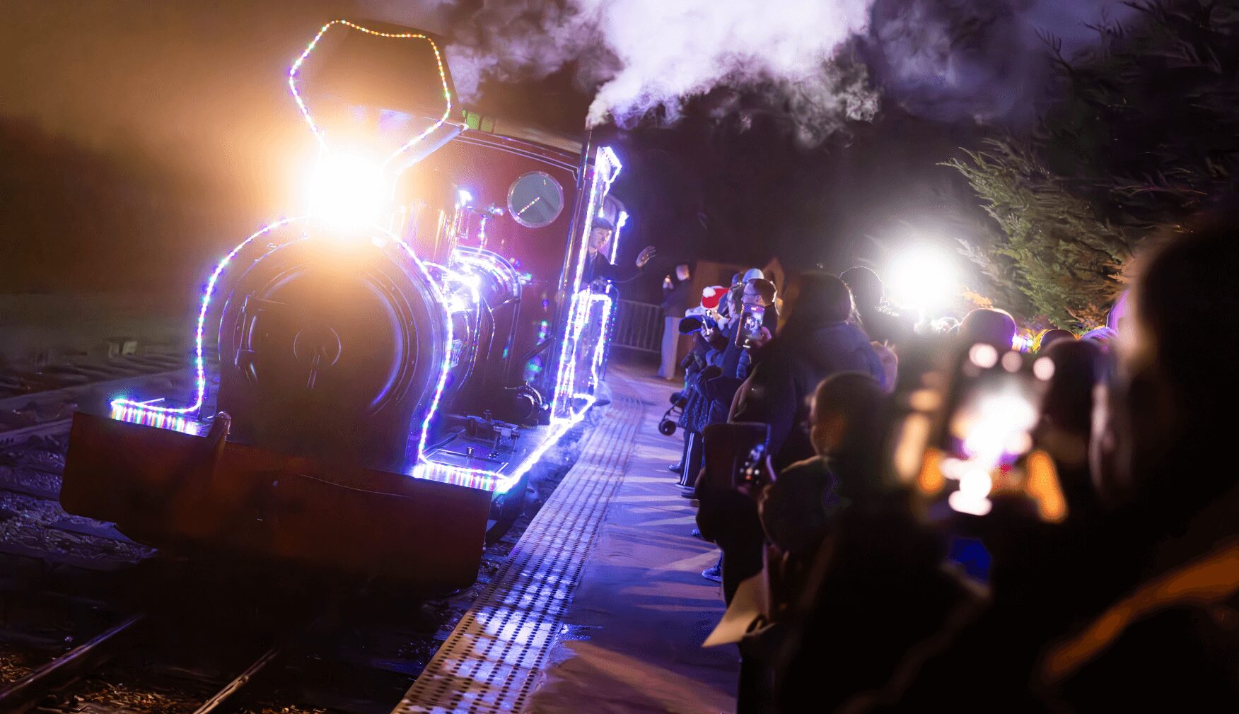 Magical Express Train arriving at Platform