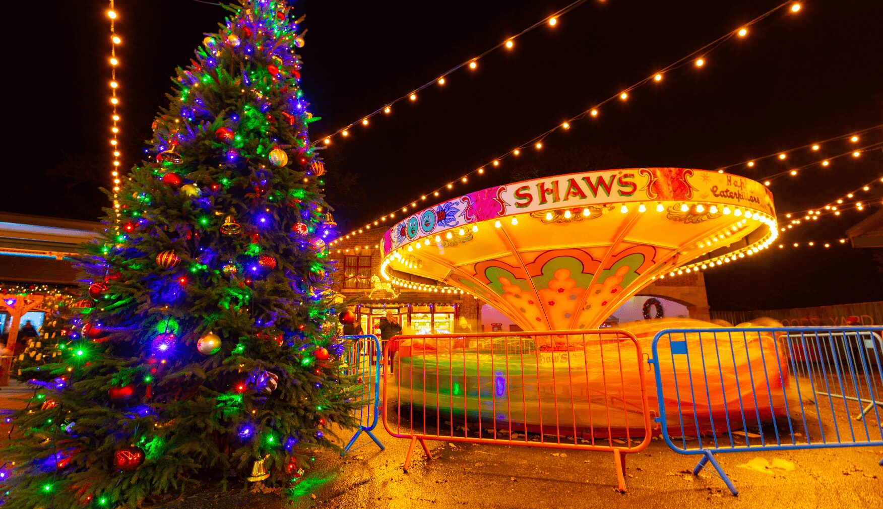 North Pole Courtyard at Statfolds Magical Santa Express