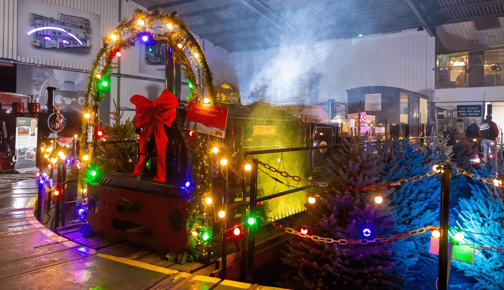Train Display in the Museum at Statfold Magical Santa Express